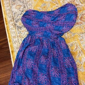 Free People strapless maxi dress